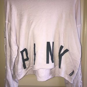 pink vs cropped hoodie